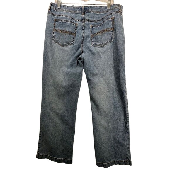 Kim Rogers Womens Jeans Sz 16 Petite Blue Denim Boot Cut Casual Classic Stretch - Picture 7 of 11
